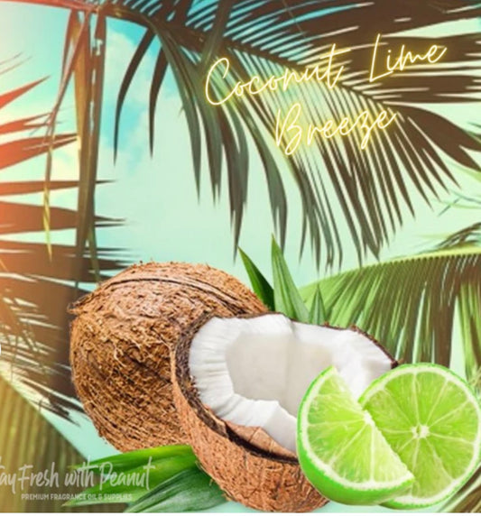 Coconut Lime Breeze.
Tropical yet zesty scent blend with additional notes of jasmine petals and tropical flowers to get the feeling of being on a tropical island without leaving the comfort of your home. An invigorating blend of scents adds up to the ove
