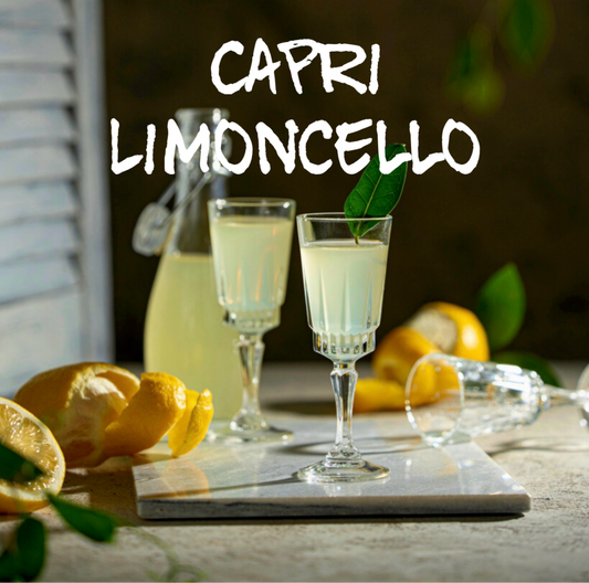 Capri Limoncello. 
Sit back and relax on an Italian seaside excursion. Refreshing sea salt and mint sprig dance with bright lemon peel, sweet sugar crystals and chilled vodka.