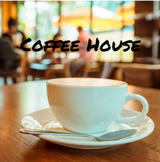 Coffee House.
Fresh roasted coffee with whispers of creamy butter, coconut flakes, vanilla beans and maple syrup. A slight hint of roasted nuts complete this fragrance.