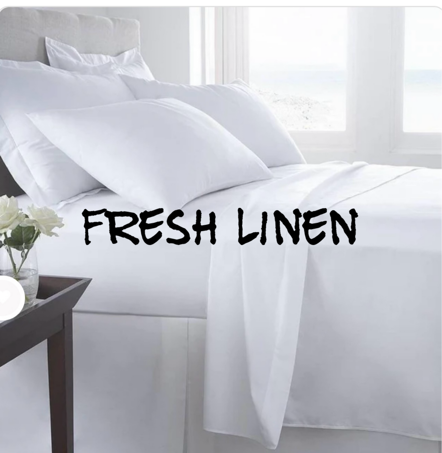 Fresh Linen.
Experience the refreshing aroma of freshly washed linen that will leave your space feeling clean and crisp.