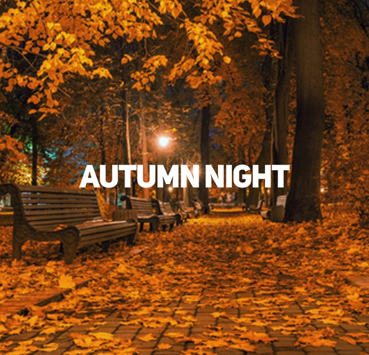 Autumn Night. A delicious blend of ground cinnamon stick, nutmeg, and clove layered with apple, cedar and sandalwood for a woodsy effect.