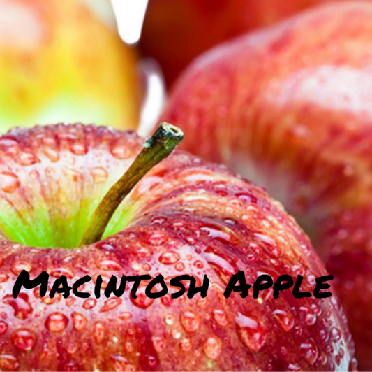 Macintosh Apple.
A juicy, crisp fragrance of freshly cut Macintosh apples straight from the orchard. 