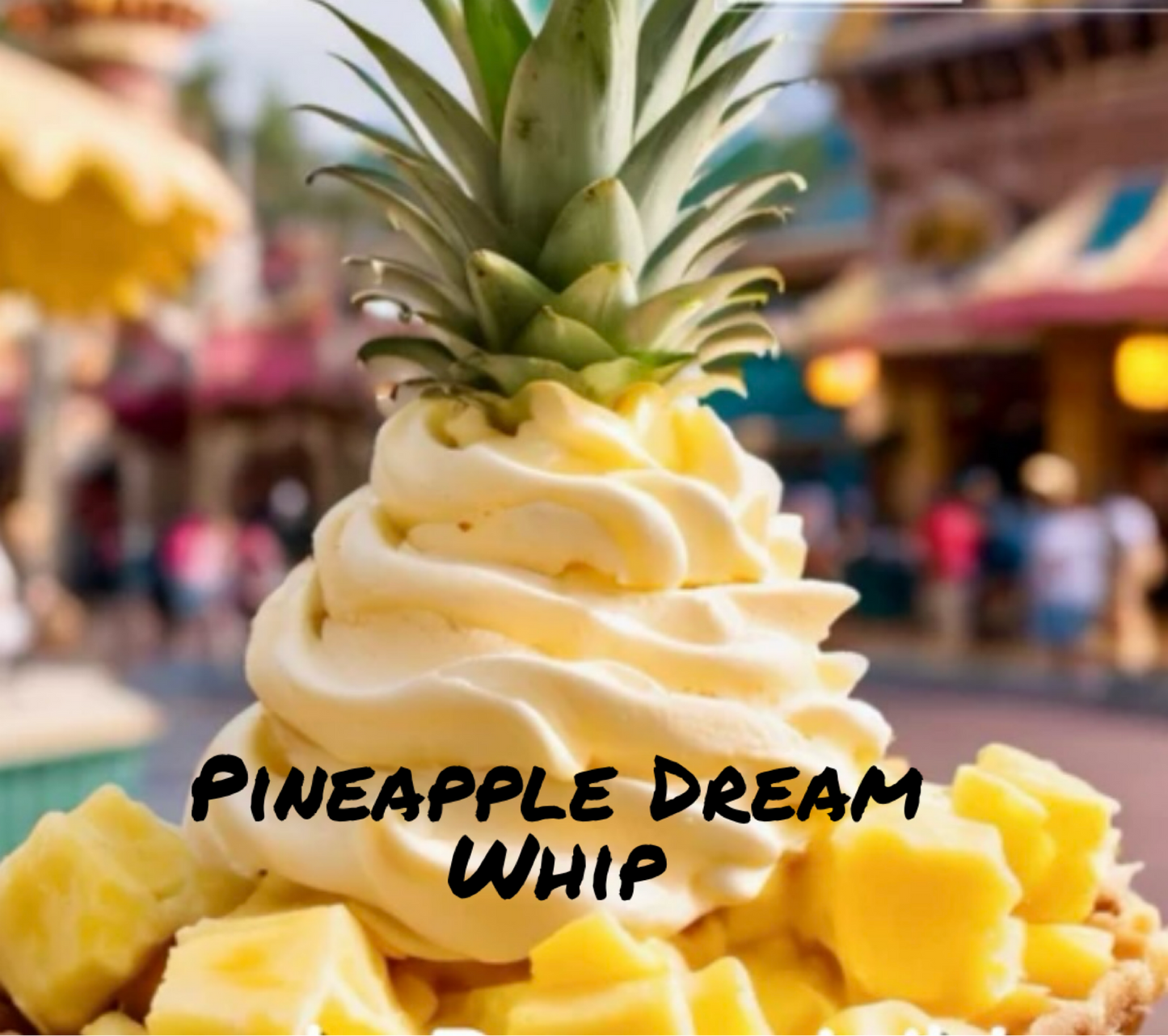 Pineapple Dream Whip.
This Pineapple Dream Whip Fragrance offers a delightful citrusy aroma of the classic Pineapple soft serve ice cream. Enjoy the comforting scent of pineapple for hours with its sweet and uplifting notes.