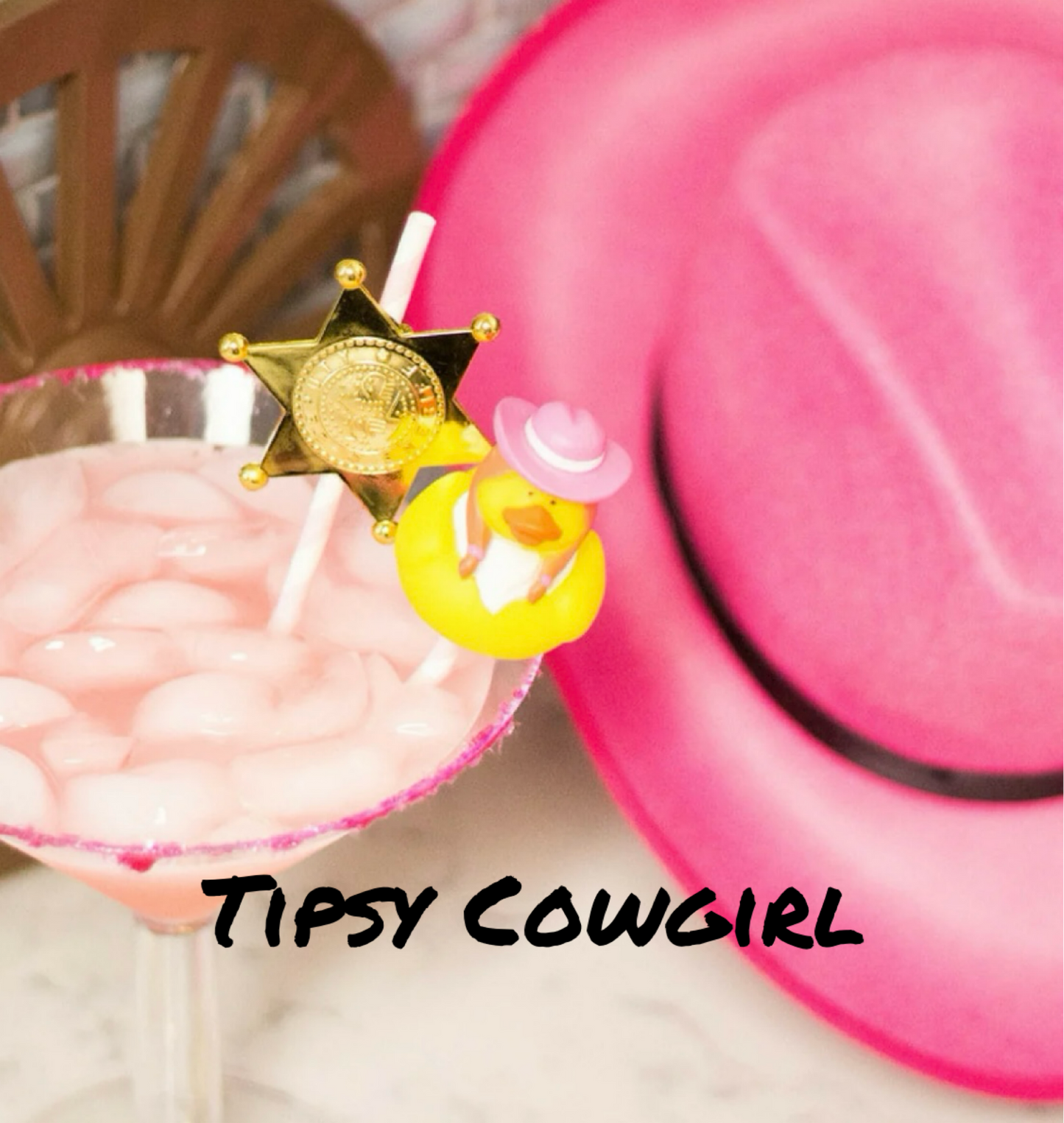 Tipsy Cowgirl
Giddy up, cowgirl! Get ready to strut your stuff on the dance floor with your trusty leather boots and a tropical drink in hand. This scent is a wild mix of leather, strawberries, vanilla, coconut, and rum, all blended to perfection!